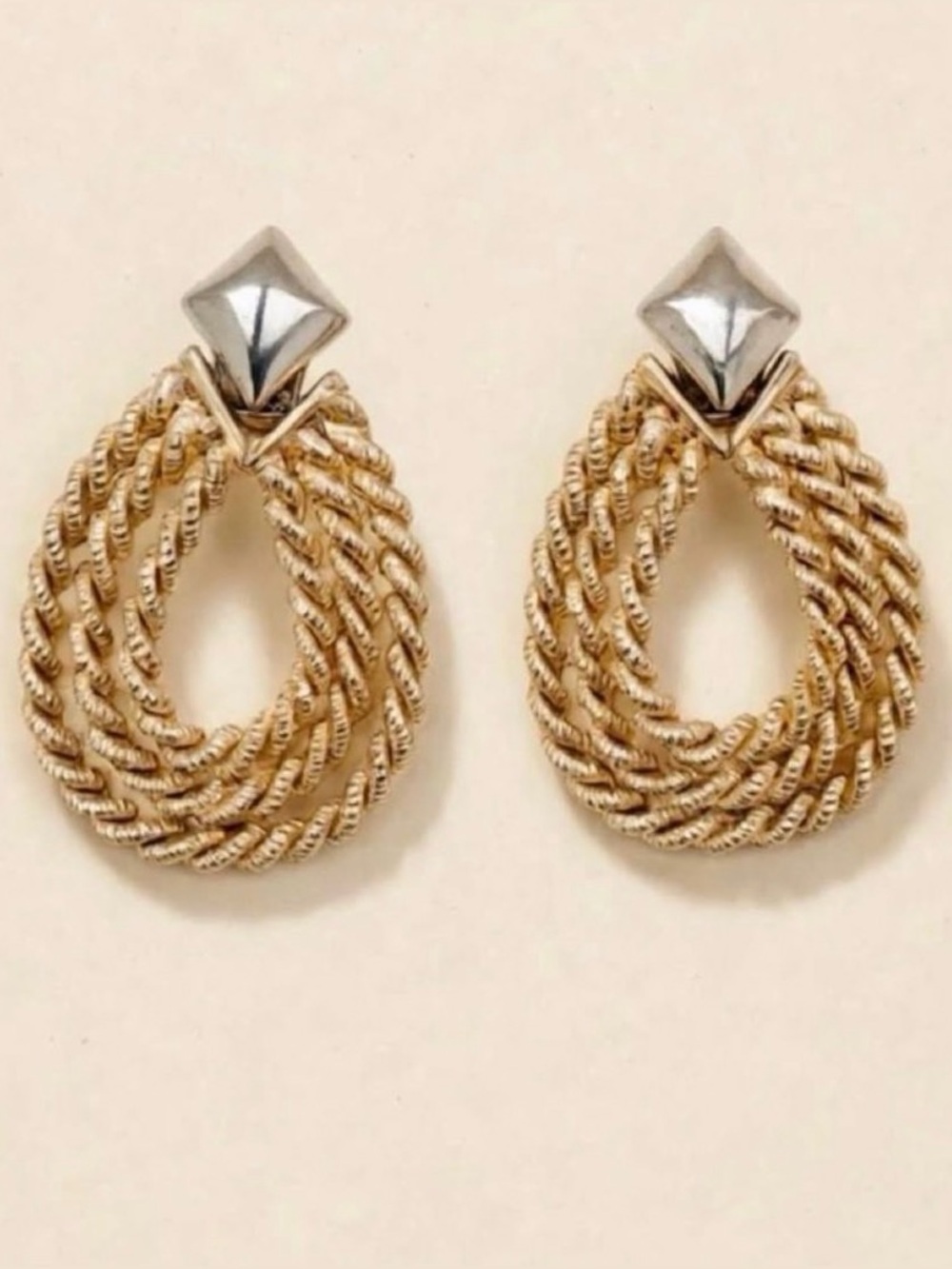 Doorknocker Rope Earrings